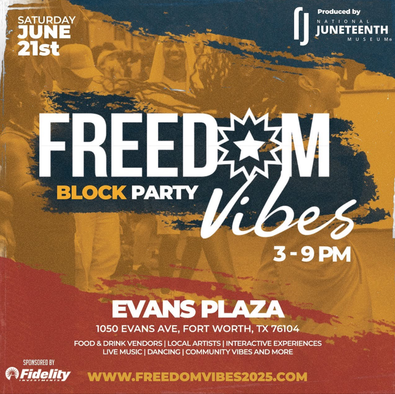 Freedom Vibes Block Party Flyer